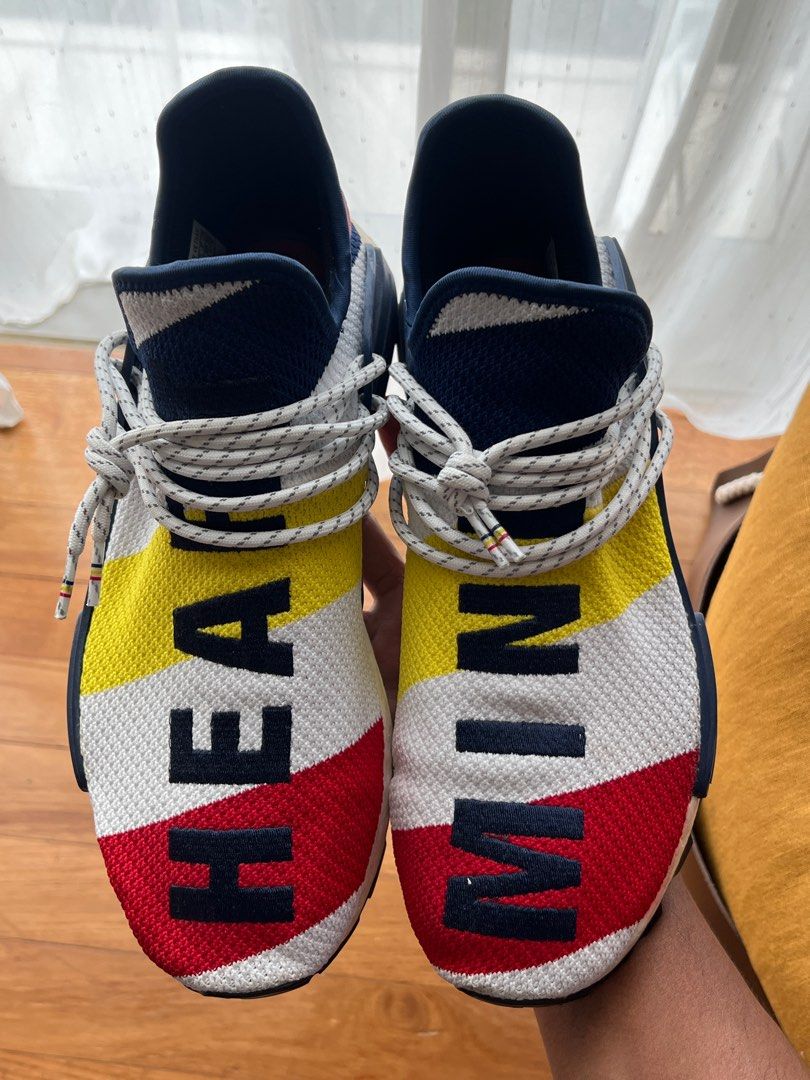 Adidas x pharrell williams x billionaire boys 2025 club bbc nmd human race scarlet multicolor