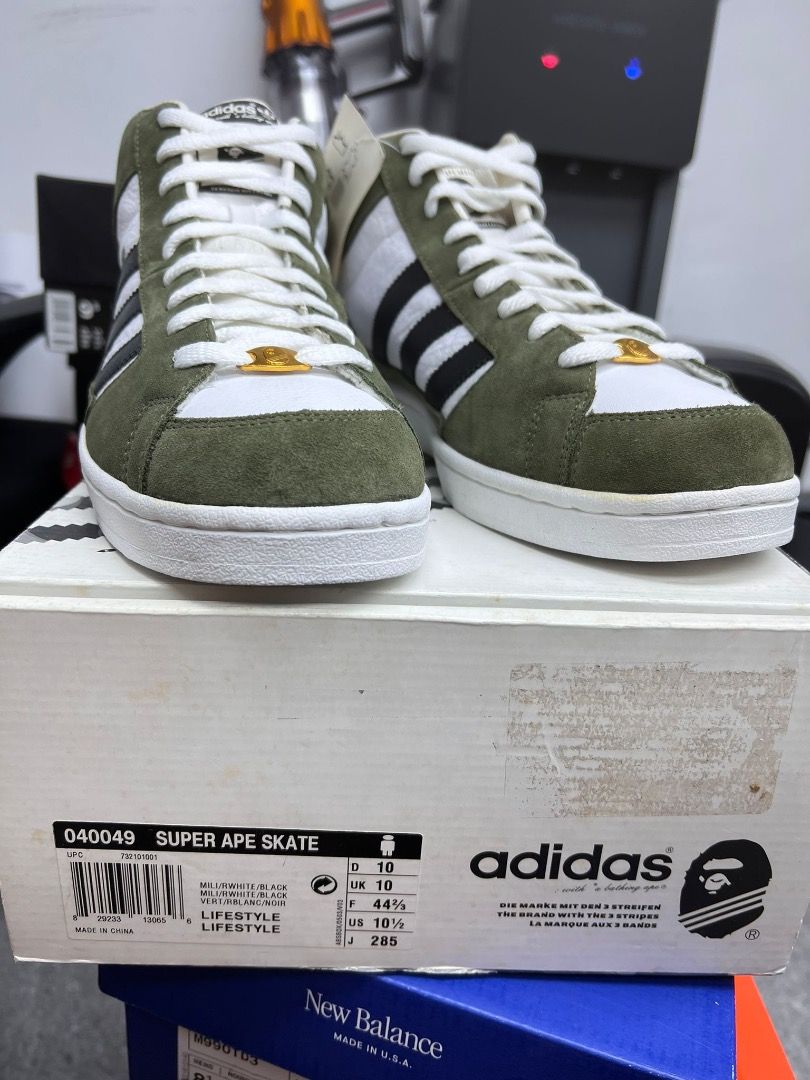 Adidas Superskate Bape Super Ape Skate US10.5 SUPER RARE