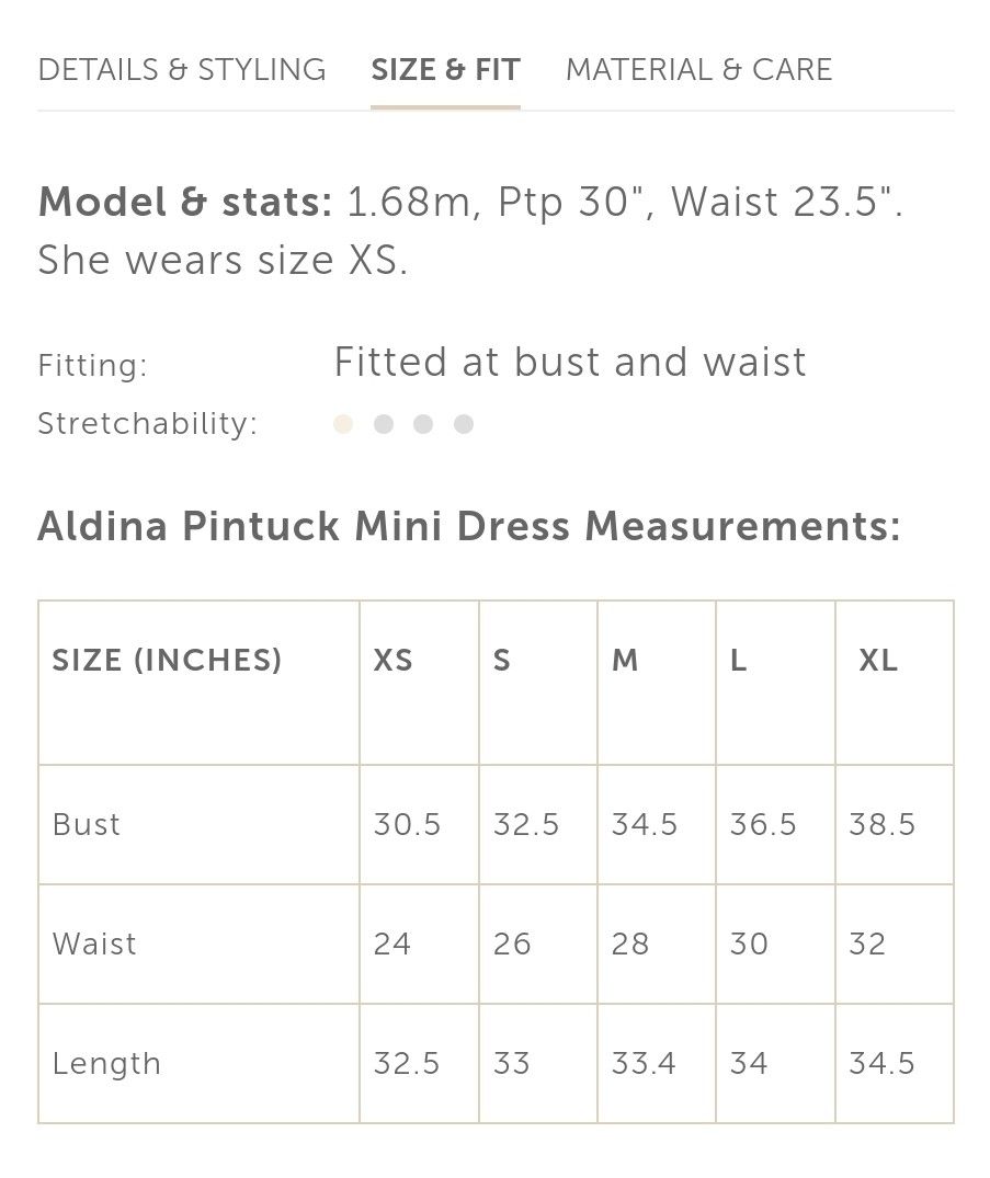 Forever 21 deals dress size chart