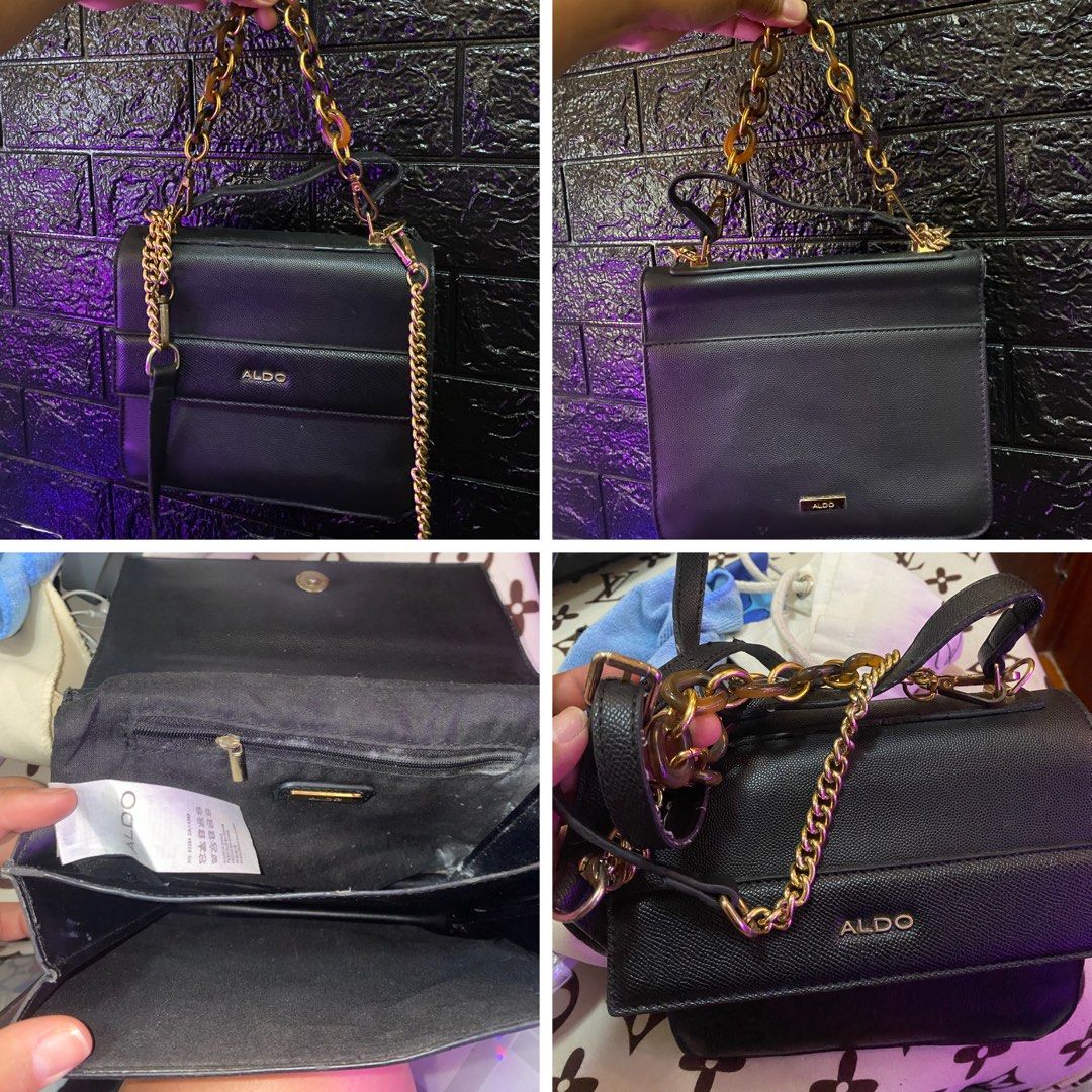 Aldo Sling Bag with Gold Chain, Women's Fashion, Bags & Wallets, Cross-body  Bags on Carousell