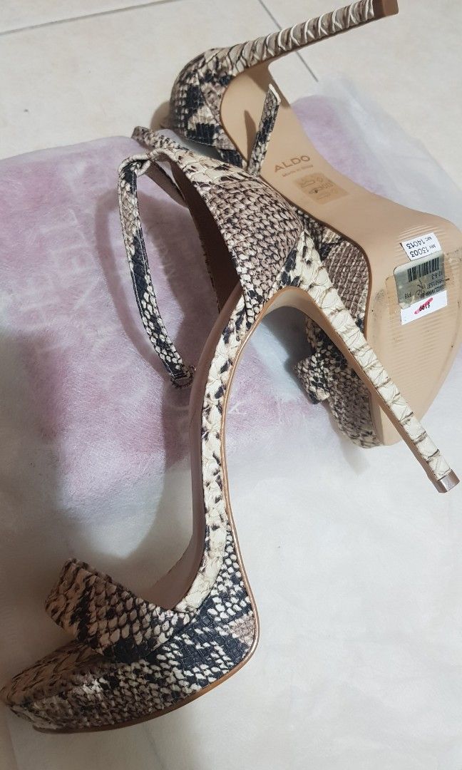 Aldo super high heels snake skin