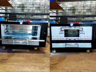 All Brand New Heavy Duty Gas Oven Manual Gas Oven 4-12 Trays with glass and without glass Table Bangka Stainless Tray Rack for Bakery
