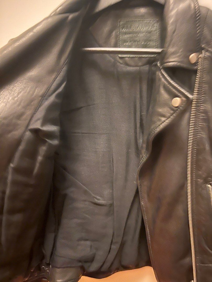 All Saints Leather Jacket with pockets
