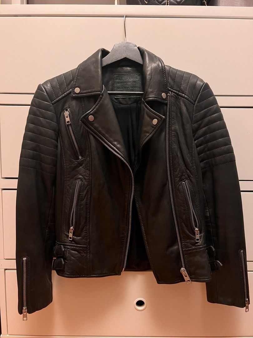 All saints limited edition leather jacket online
