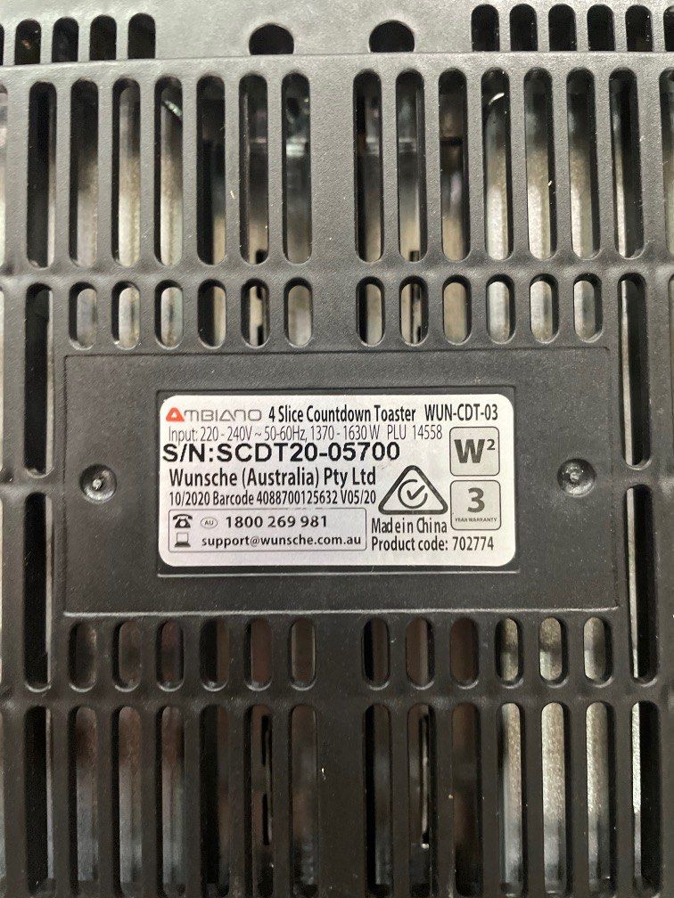 Ambiano 4 Slice Countdown Timer, TV & Home Appliances, Kitchen