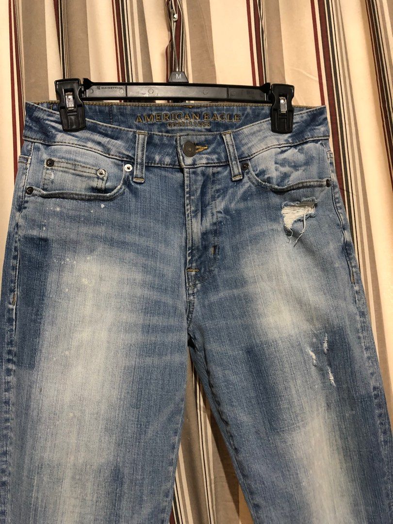 American eagle discount frayed hem jeans
