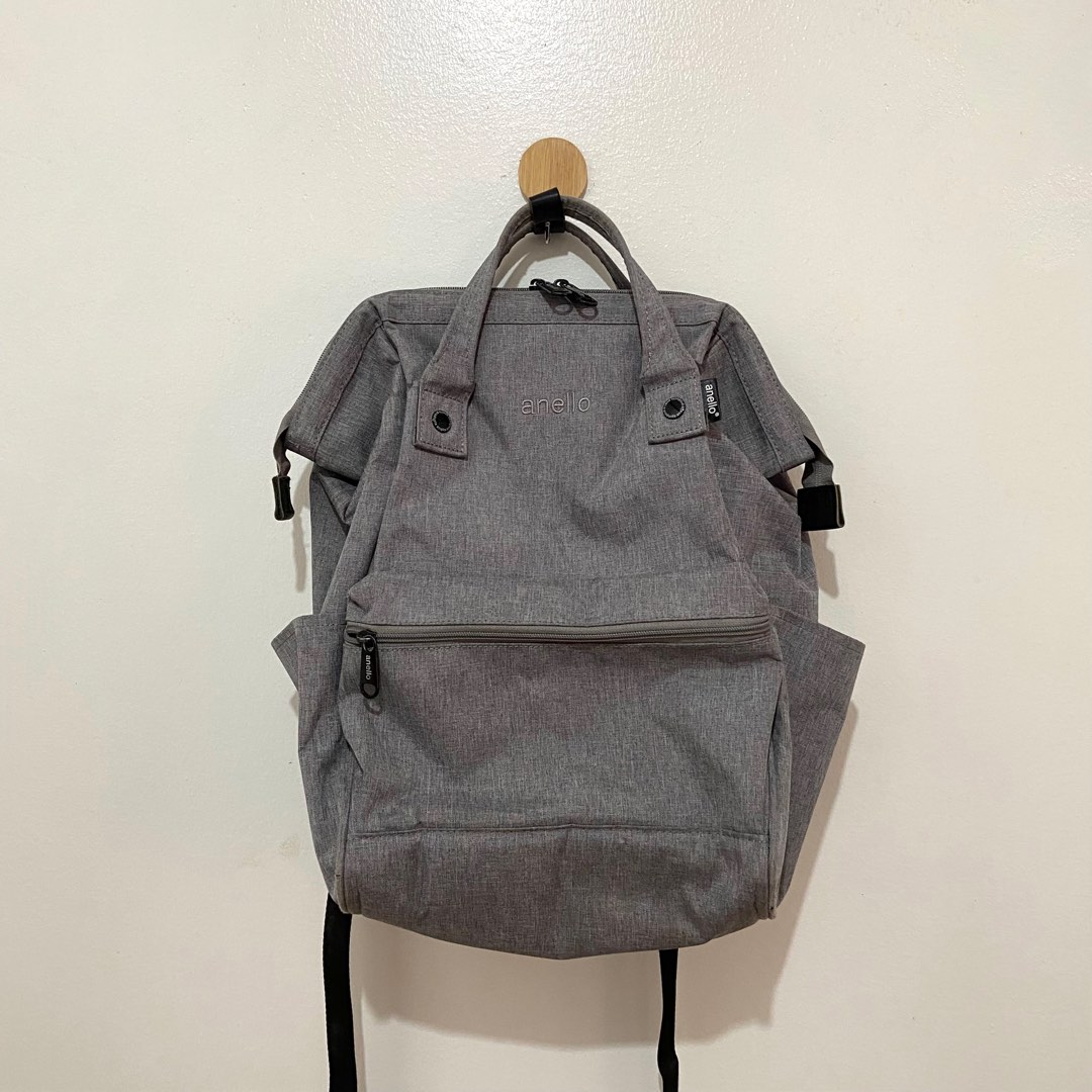 Anello Large Gray Backpack, Women's Fashion, Bags & Wallets, Backpacks