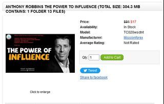Anthony Robbins The Power To Influence (Total size: 304.3 MB Contains: 1 folder 13 files)