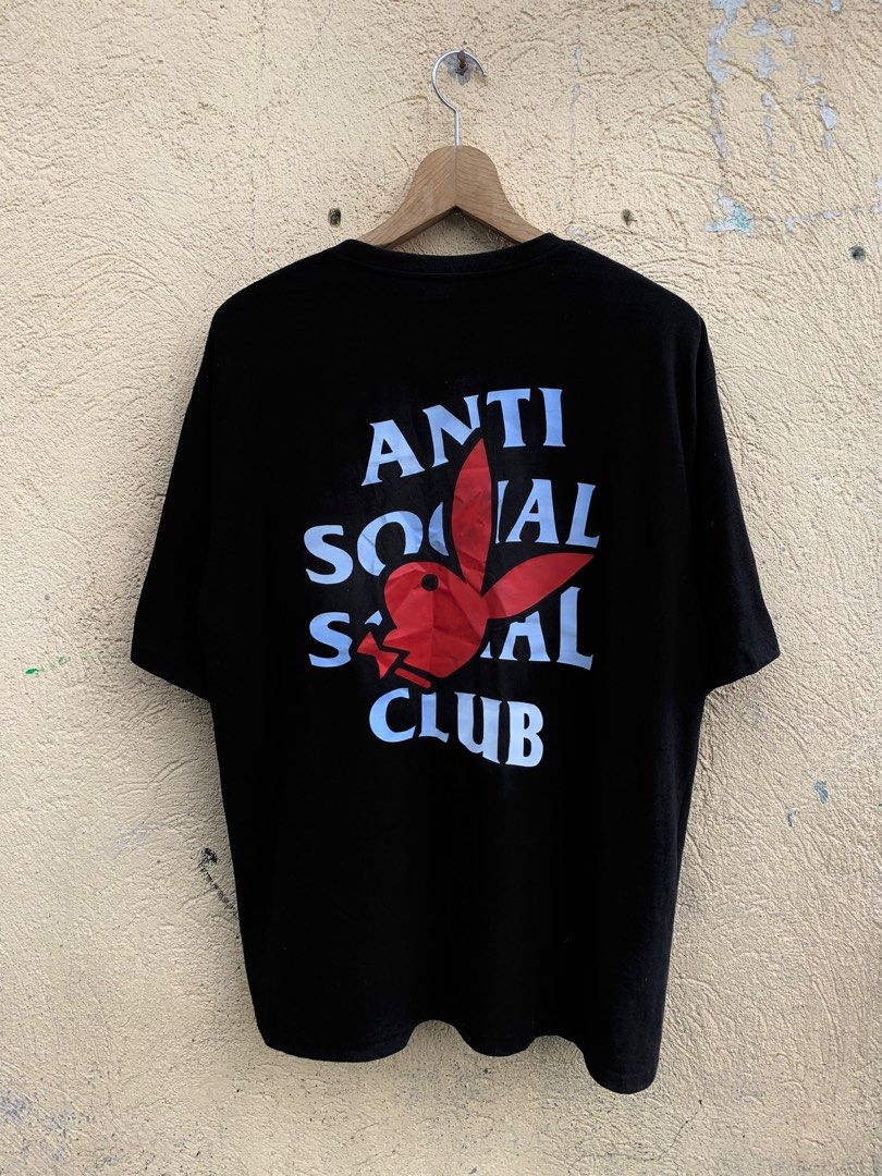 Anti Social Social Club x Playboy T shirt Men s Fashion Tops