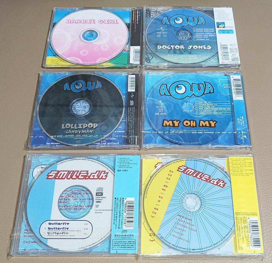 $100 或以內只限郵寄） AQUA + SMiLE dk - CD Collection (每隻價格詳 