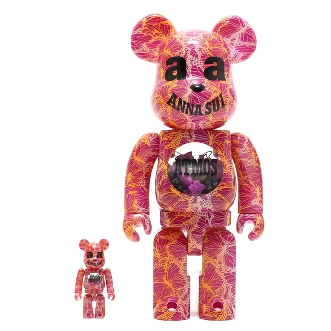 日本atmos x Anna Sui Bearbrick 100％ + 400％, 興趣及遊戲, 玩具