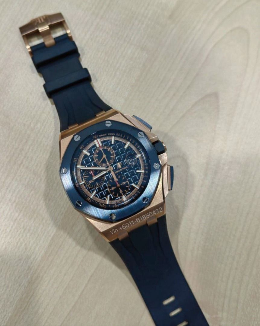 Audemars Piguet Offshore 26401 rose gold 44mm ceramic bezel full set 2018 year