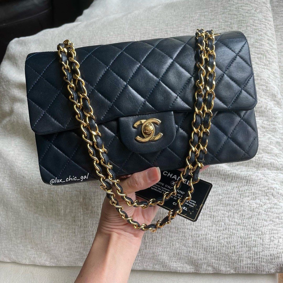 How to tell original Chanel classic bag. Real vs fake Chanel handbag and  purse - YouTube
