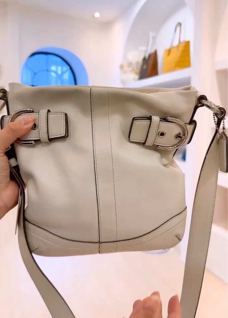 White coach crossbody new arrivals purse