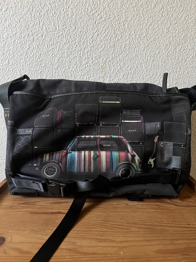 Paul Smith Mini Cooper Cross Body Multicolor Canvas Messenger Bag