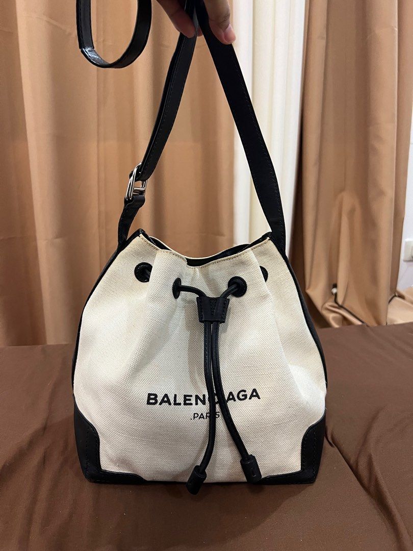 Balenciaga Bucket Bag with pouch, Luxury, Bags & Wallets