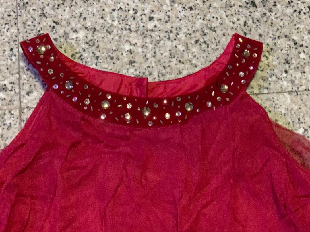 Girls red clearance dress size 14