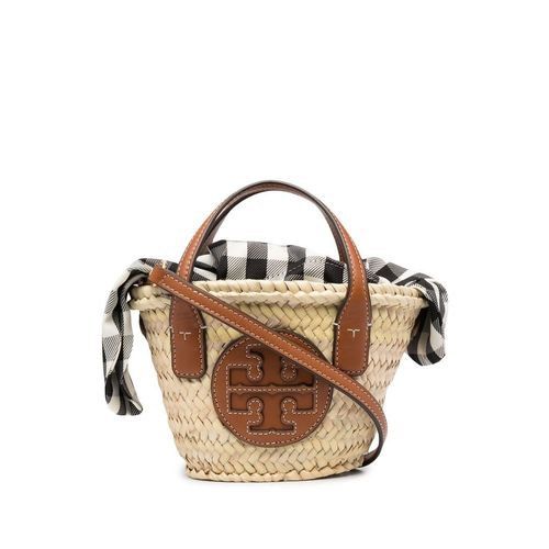 Brand New Tory Burch Micro Ella Straw Tote Bag Women s Fashion