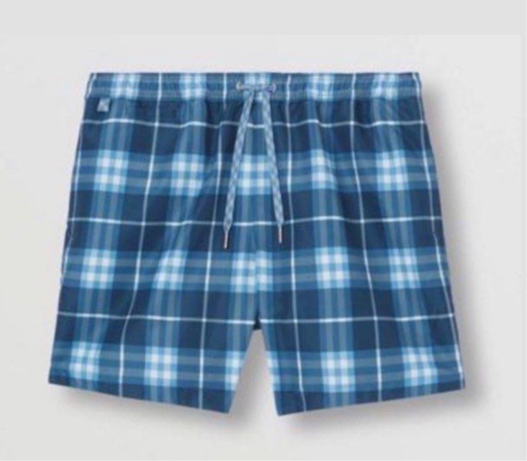 Checkered best sale swim shorts