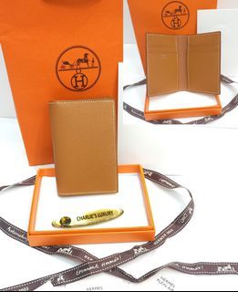 aksesoris dompet Hermes Card Holder Petite Chevaux Epsom Leather Wallet
