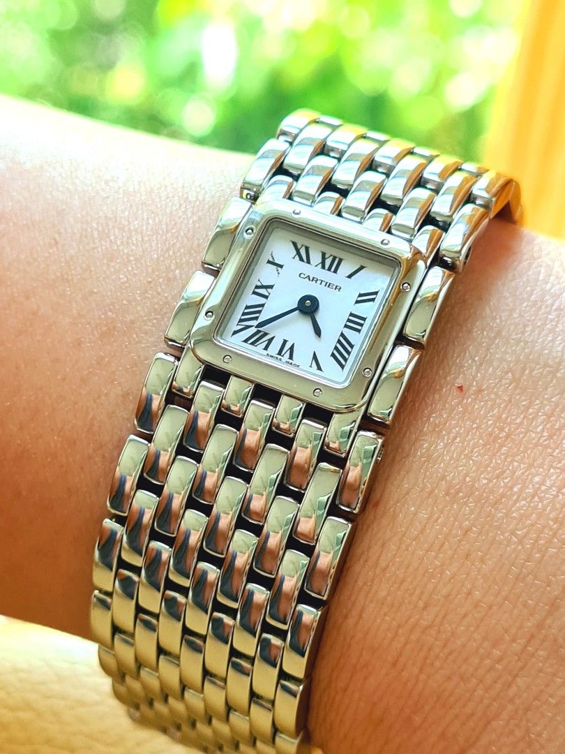 Cartier watch mother of sale pearl