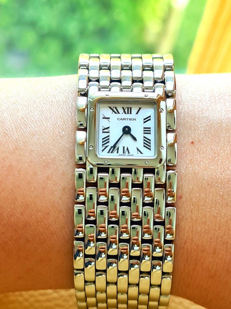 Cartier watch mother of pearl best sale