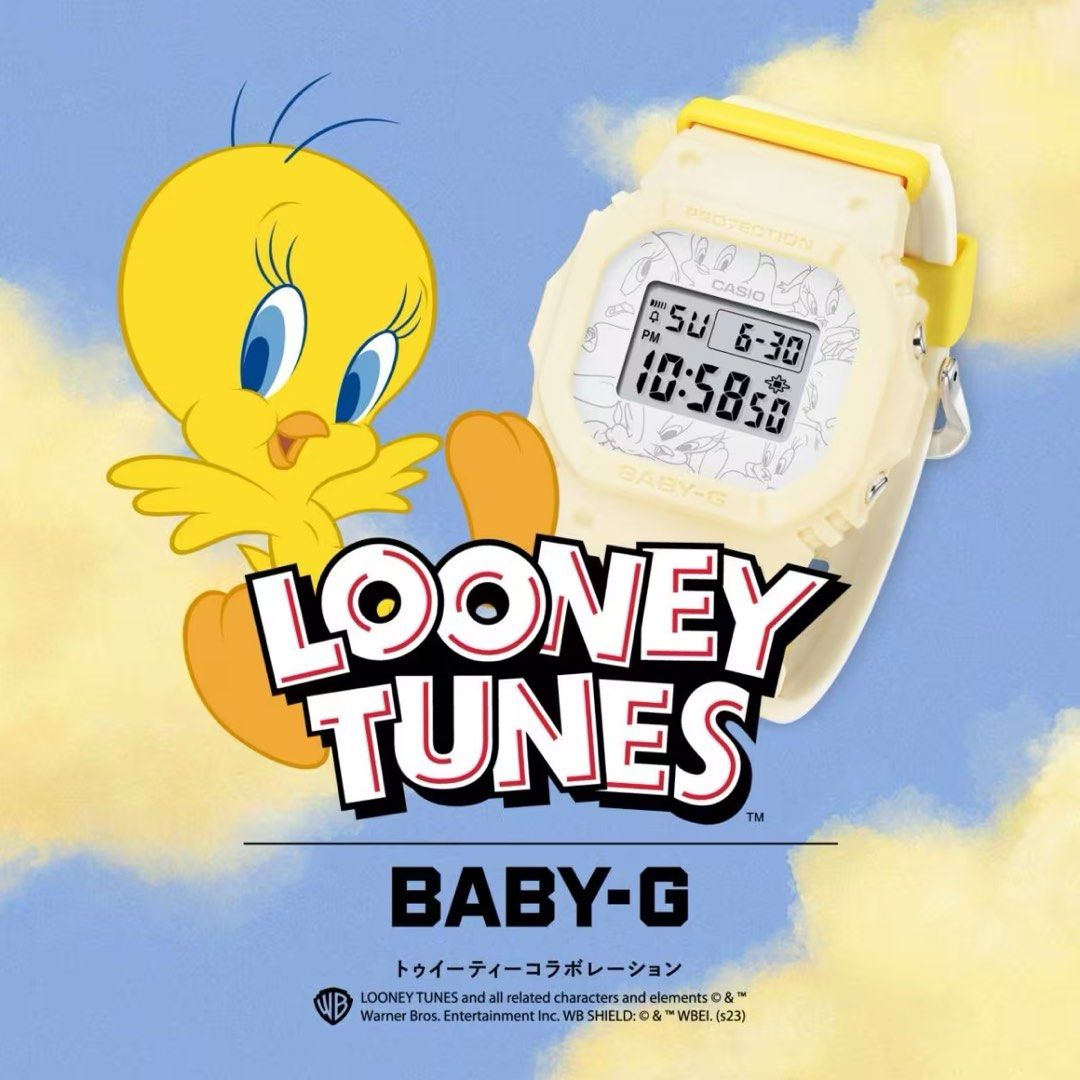 CASIO X TWEETY 翠兒特別版手錶BGD-565 Series LOONEY TUNES BGD-565TW