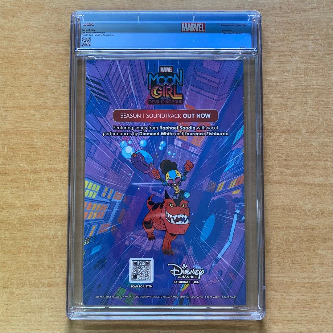 CGC 9.6 Custom Label Spiderman #7 Ramos spoiler variant first spiderboy ...