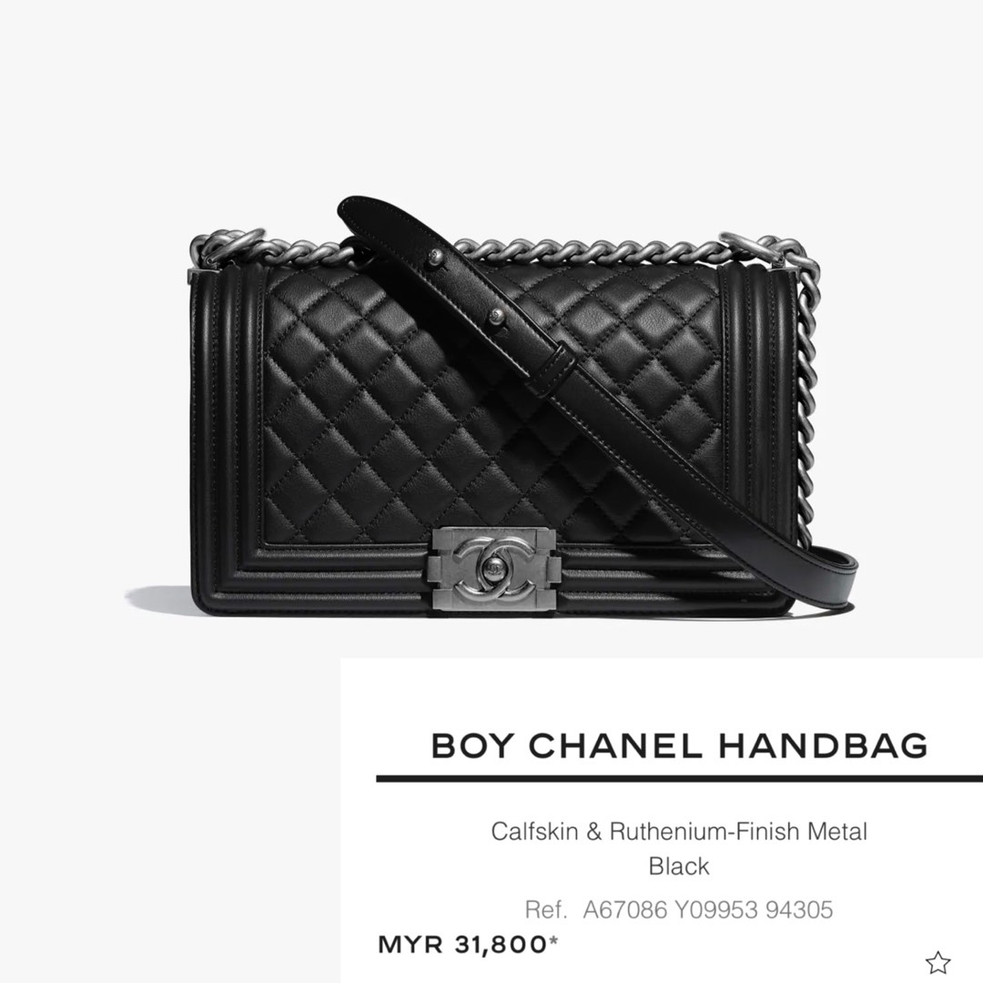 Chanel Boy Old Medium, Luxury, Bags & Wallets on Carousell