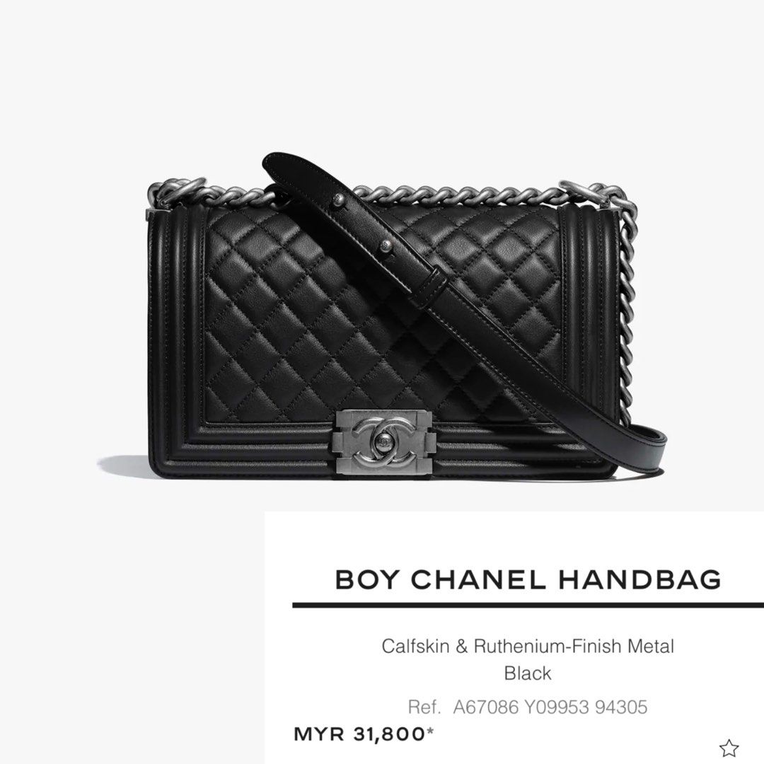 Chanel Boy Old Medium, Luxury, Bags & Wallets on Carousell