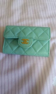CHANEL 19B red card holder, Luxury, Bags & Wallets on Carousell