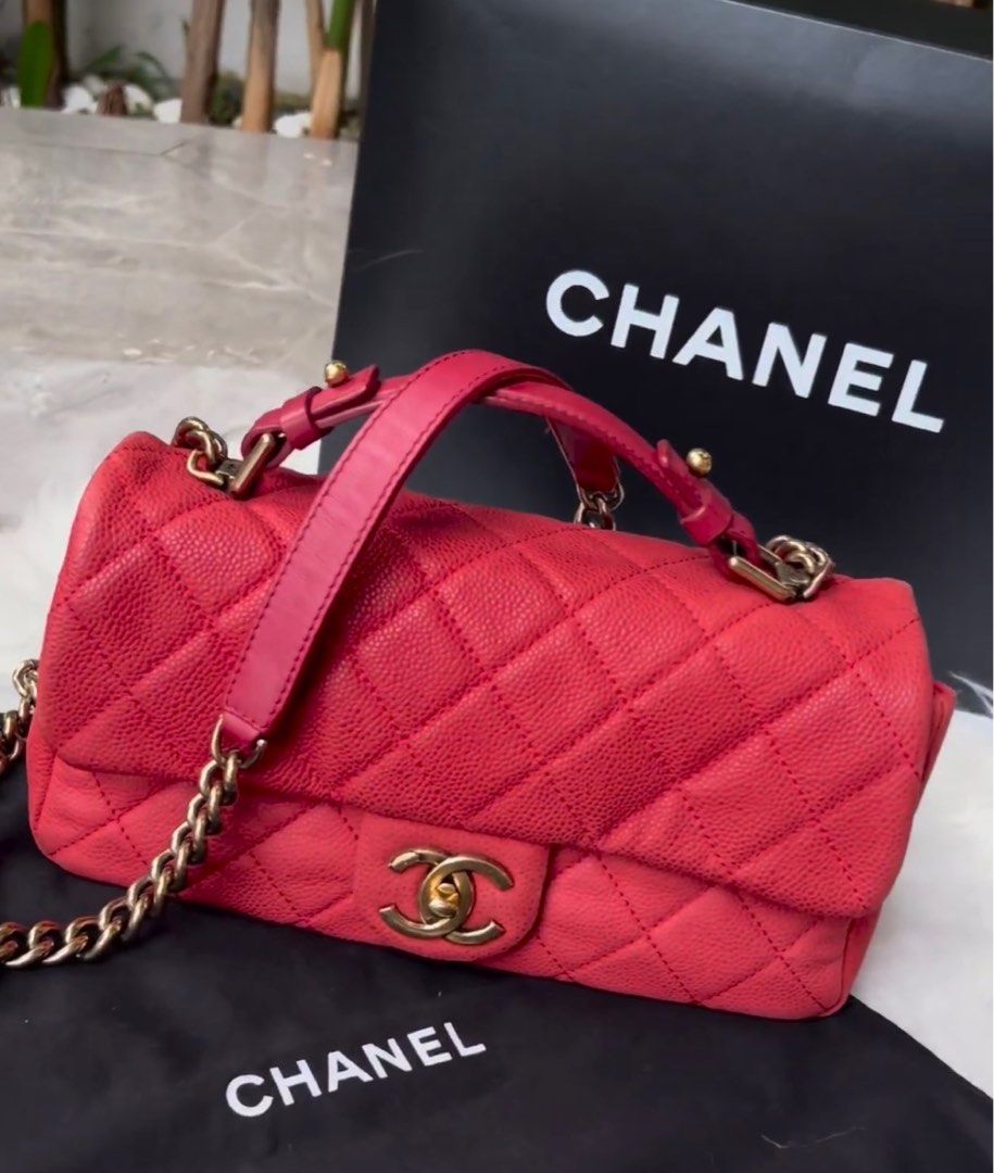 Chanel Classic Flap Top Handle Caviar, Luxury, Bags & Wallets on Carousell