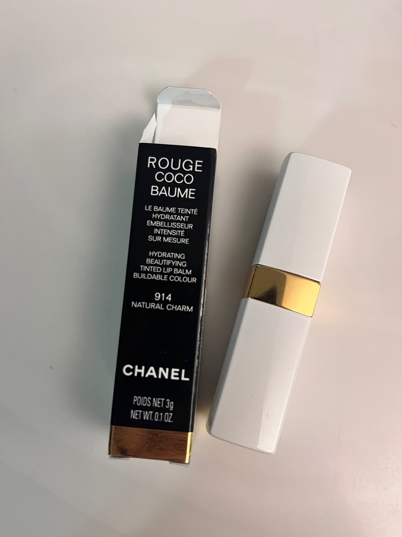 Chanel Rouge Coco Baume Hydrating Beautifying Tinted Lip Balm | 914 Natural Charm 0.1 oz