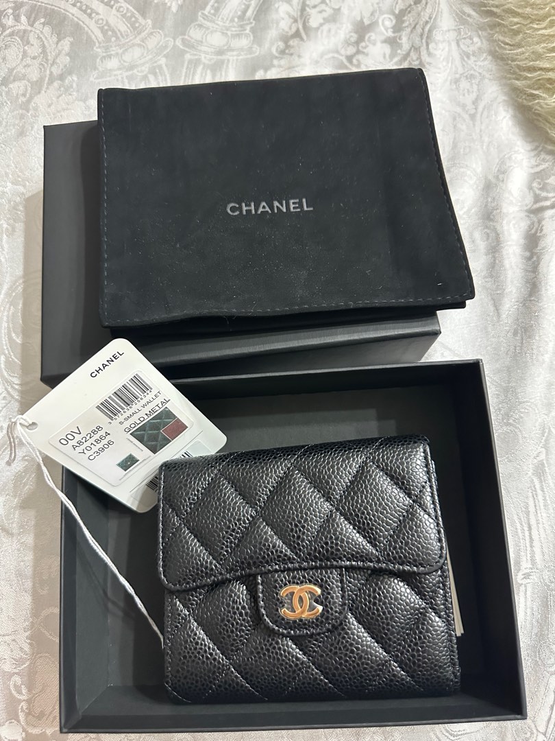 Chanel small flap wallet, Luxury, Bags & Wallets on Carousell