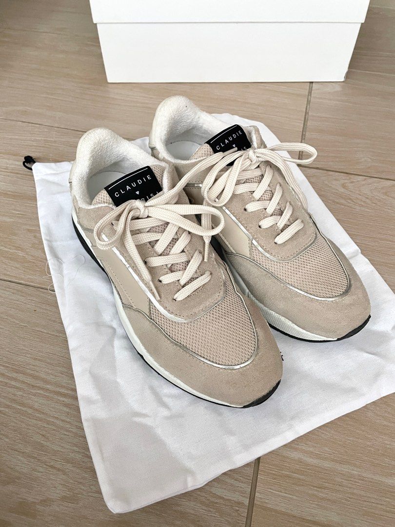 Claudie pierlot leather sneakers trainers shoes