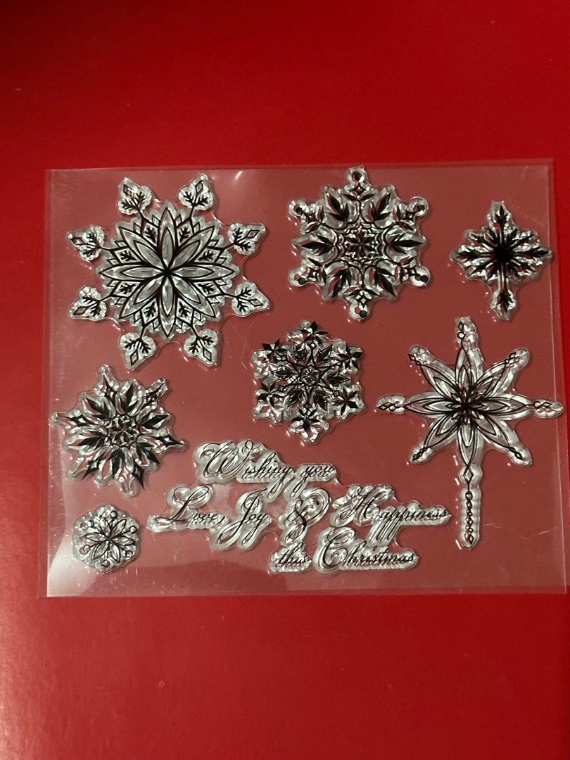 Clear Stamps #5 - Christmas Theme (Category: Craft Supplies & Tools) located in Quezon City. Submitted by mikkos_closet (Listing ID 1252339930, Image 1). Description: Brand new/ Unused.