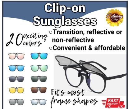 Transition clip on sunglasses outlet