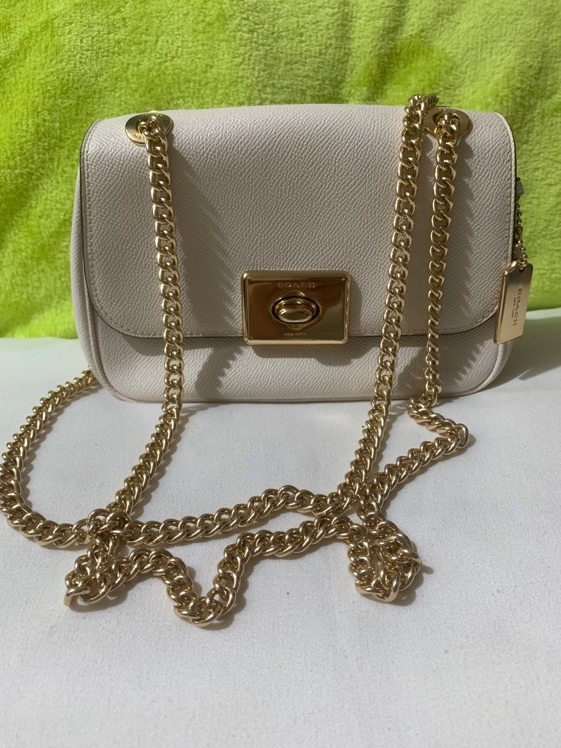 coach sling bag with chain strap Women s Fashion Bags Wallets Cross body Bags on Carousell