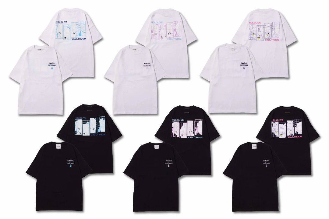 [CONFIRMED STOCK] [PO] VAULTROOM x Startend Suisei Hoshimachi Towa Tokoyami  Aqua Minato Hololive Collaboration Vtuber Collab Hoodie Cotton Tshirt