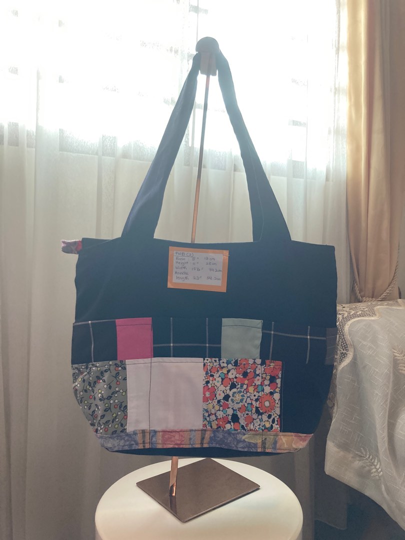 Quilted patchwork best sale tote bag