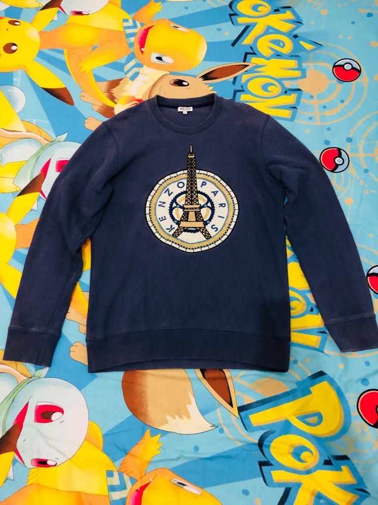 Crewneck Kenzo Second, Fesyen Wanita, Pakaian Wanita, Lainnya di Carousell