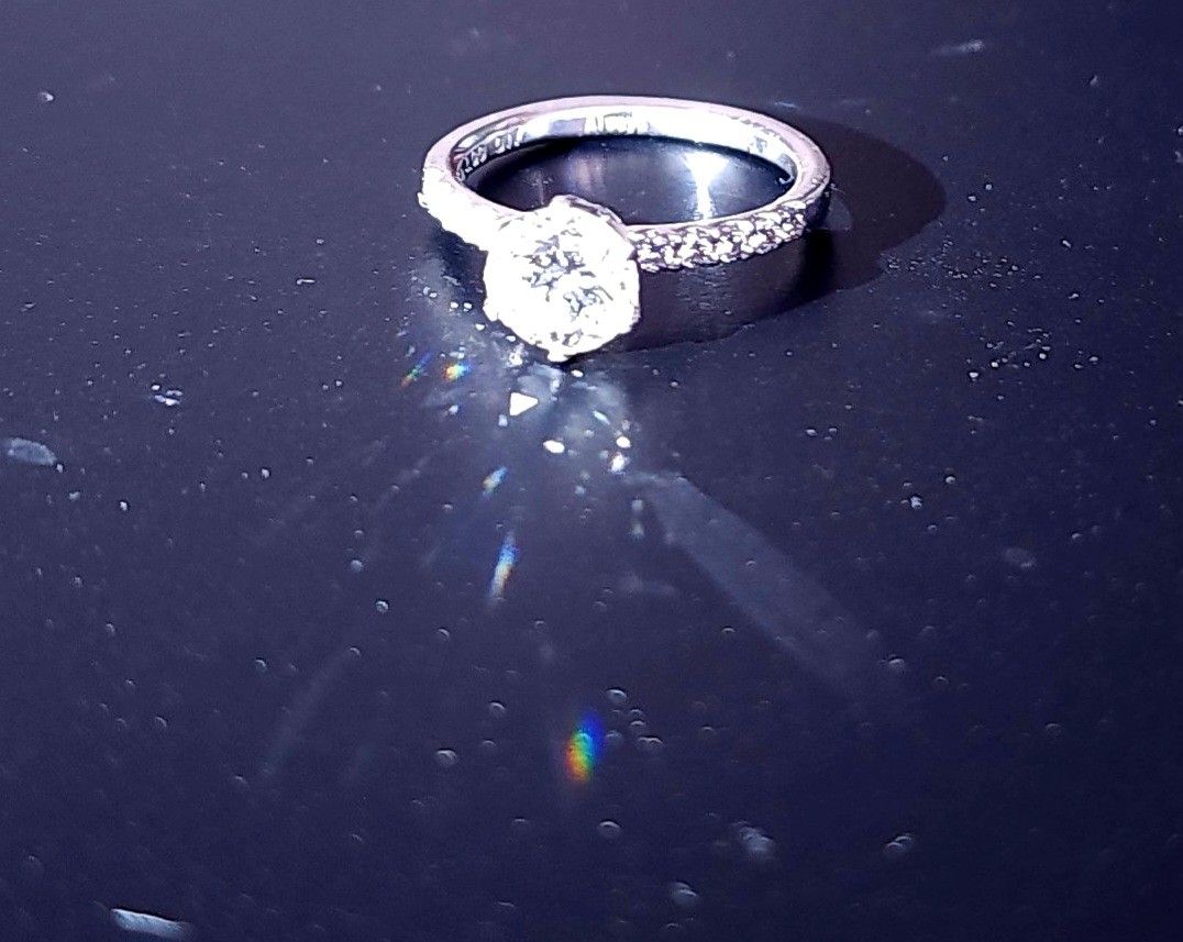 Real platinum shop ring