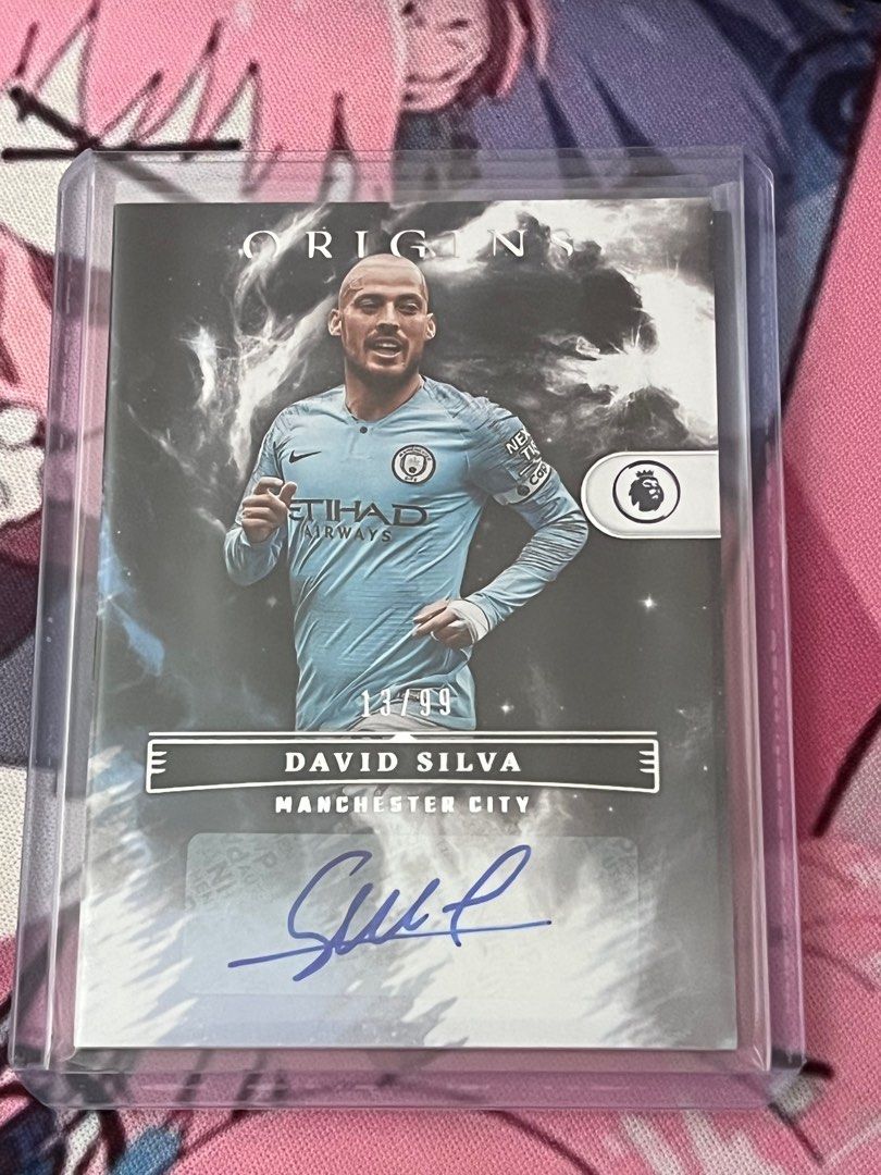 David Silva /99 Autograph Manchester City Panini Chronicles Origins Premier  League Soccer Card