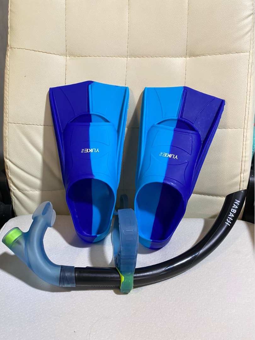 Decathlon center snorkel and swimming fins, Sports Equipment, Other