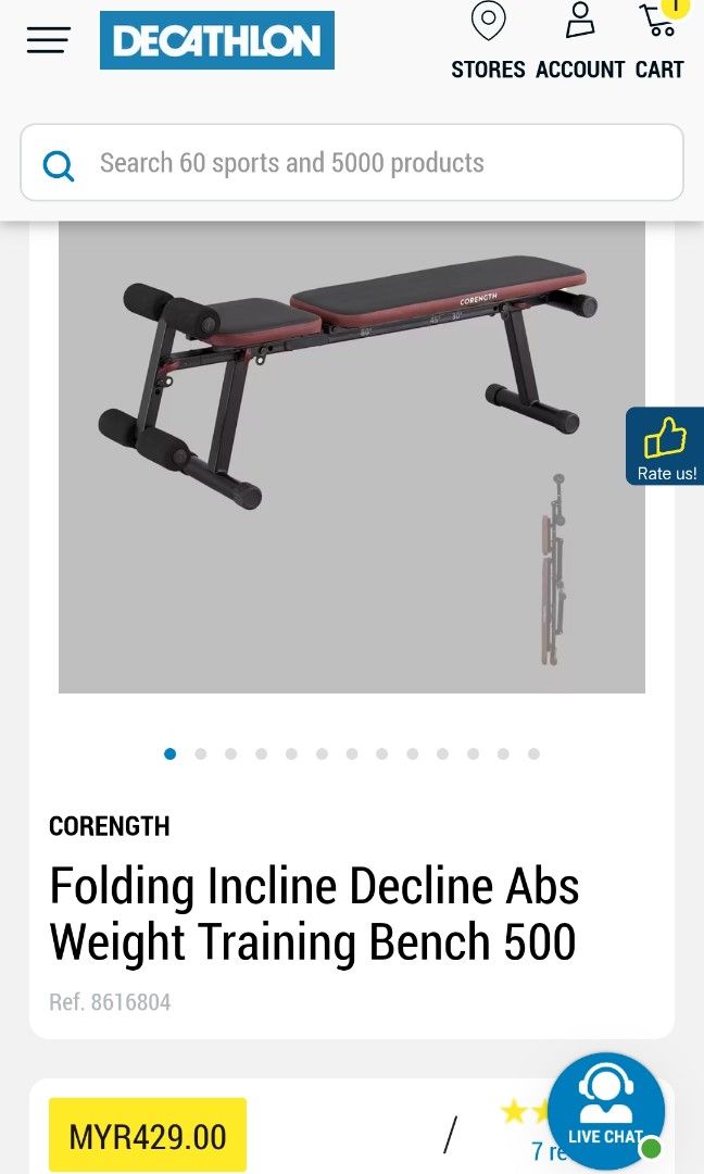 Decathlon incline deals decline bench