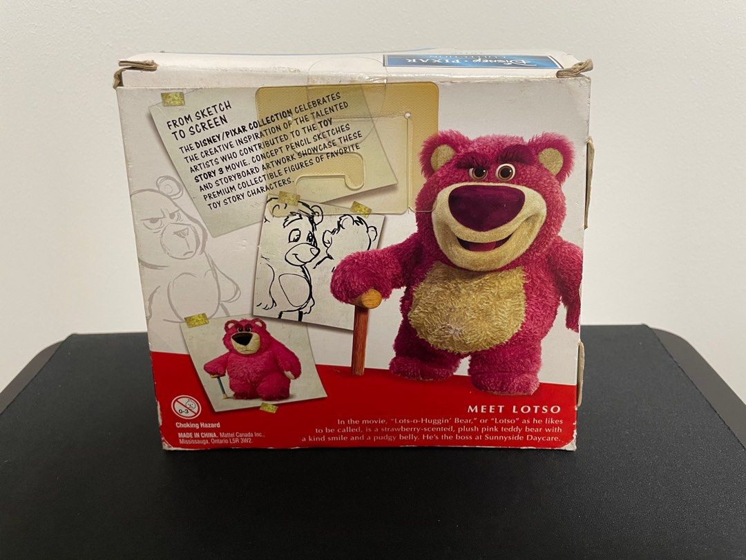 Lotso Bear Plush Toy Story 3 Pink 15 Lots O Huggin Soft Mattel Disney Pixar