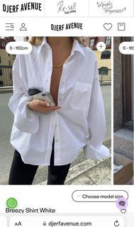 Djerf Avenue white breezy shirt