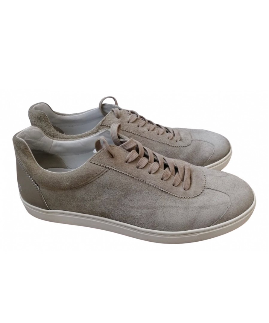 Mens grey suede clearance trainers