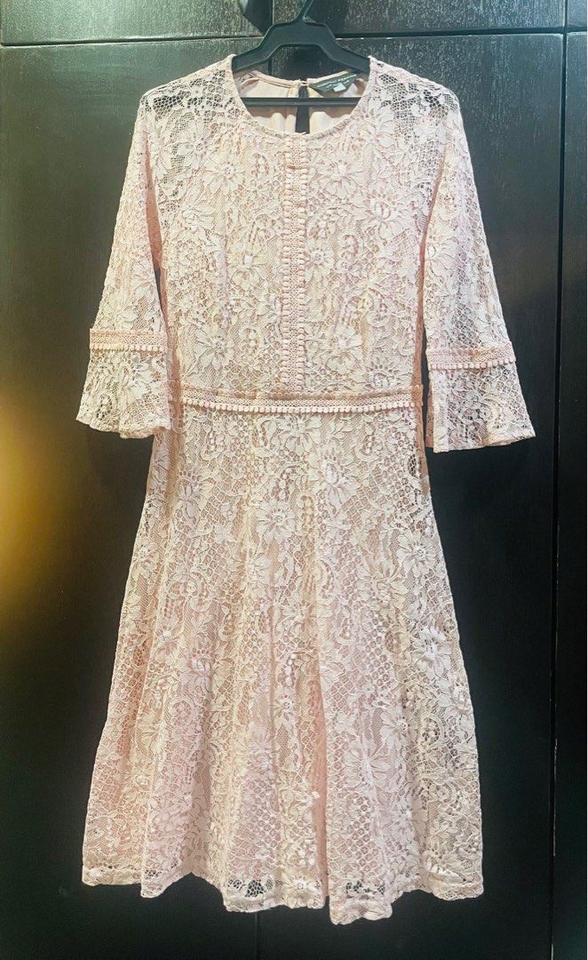 Dorothy Perkins Light Pink Lace Dress Women s Fashion Dresses Sets Dresses on Carousell