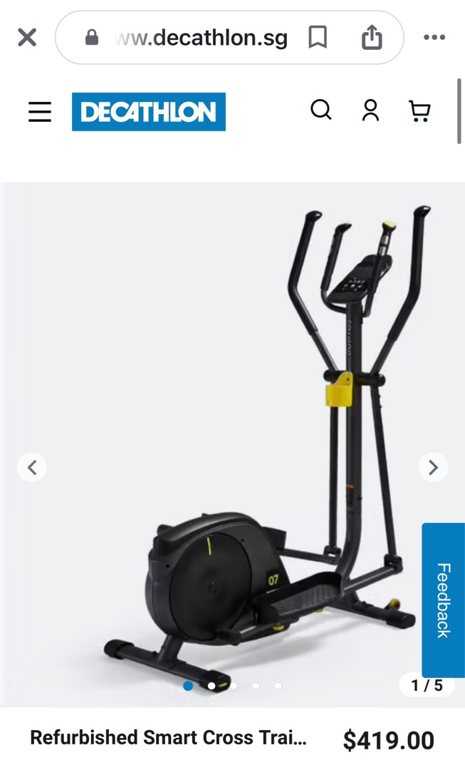 Elliptical Machine Decathlon Sports Equipment Exercise Fitness